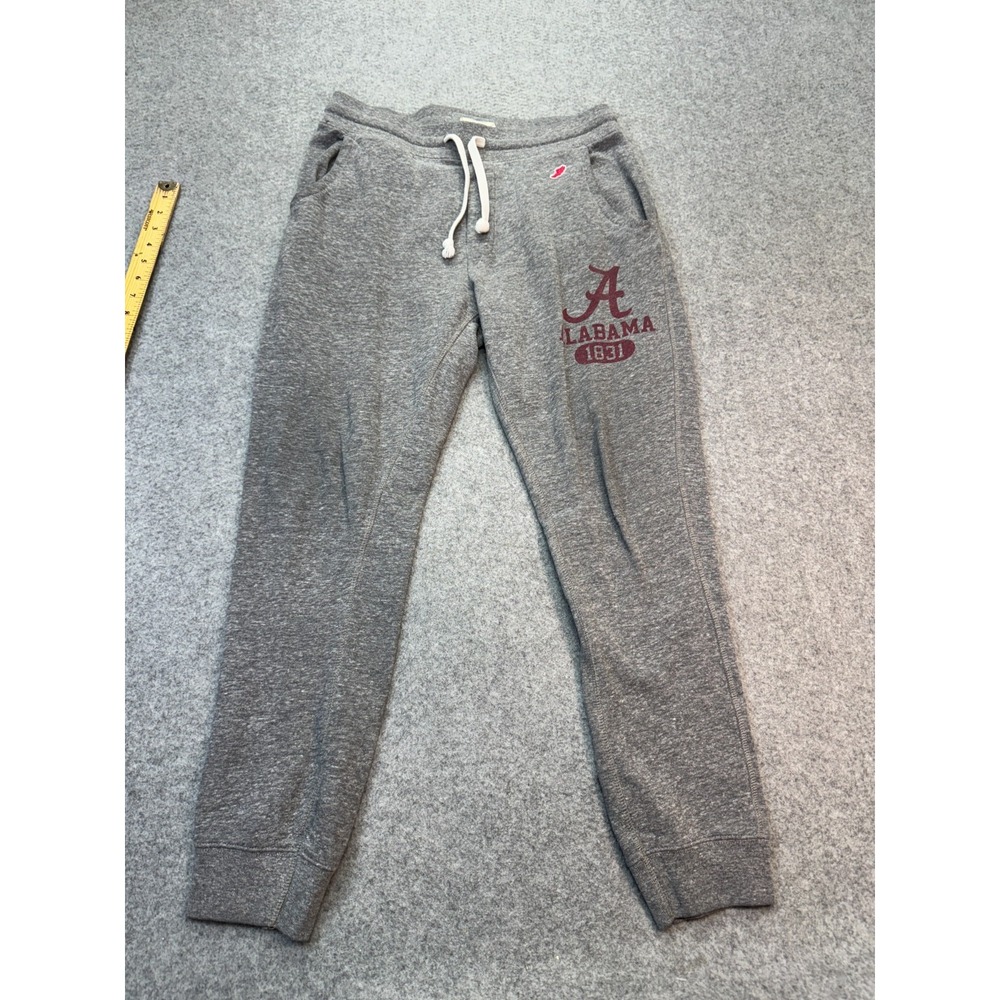 League Alabama Crimson Tide Sweatpants Small Gray‎ Triblend Joggers